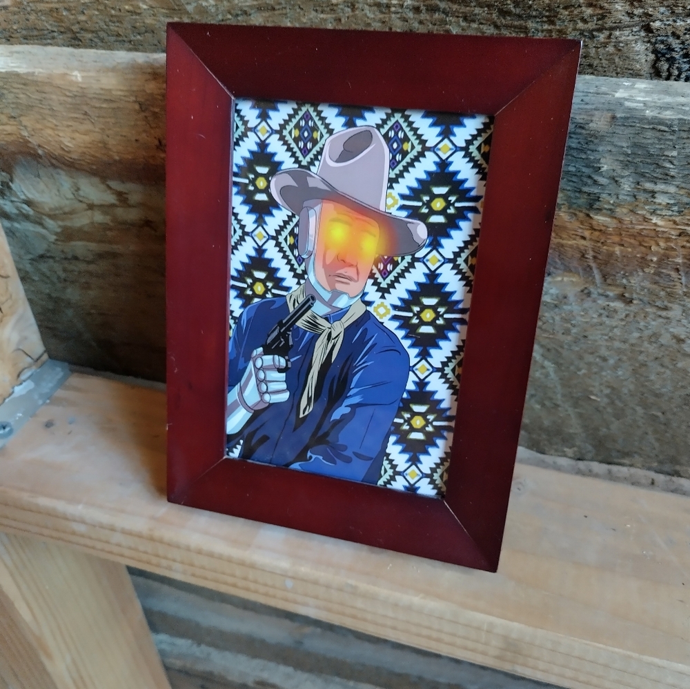 John Wayne Navajo Rug Cyborg By Neon Nicho